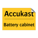Accukast - Battery cabinet