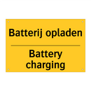 Batterij opladen - Battery charging