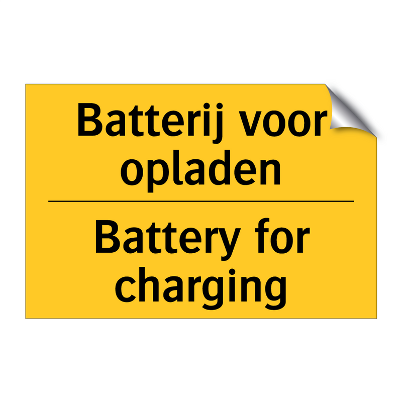 Batterij voor opladen - Battery for charging