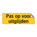 Pas op voor uitglijden