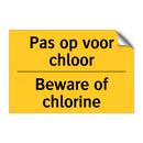 Pas op voor chloor - Beware of chlorine
