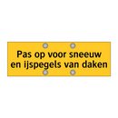 Pas op voor sneeuw en ijspegels van daken