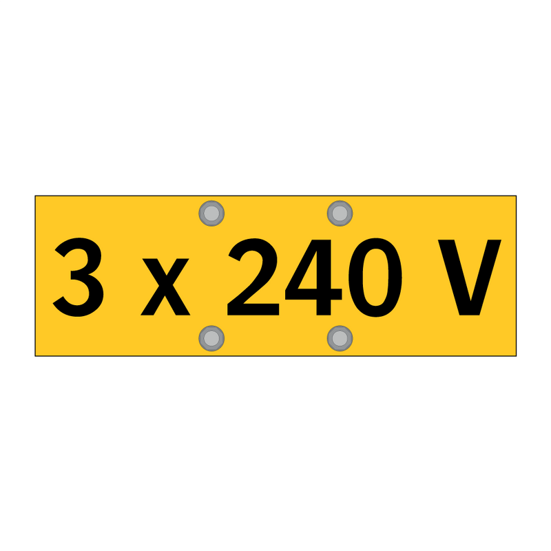 3 x 240 V