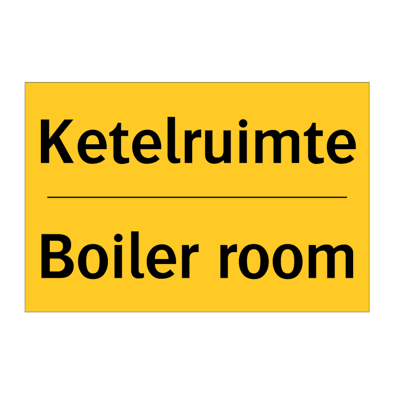 Ketelruimte - Boiler room