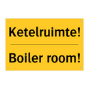 Ketelruimte! - Boiler room!