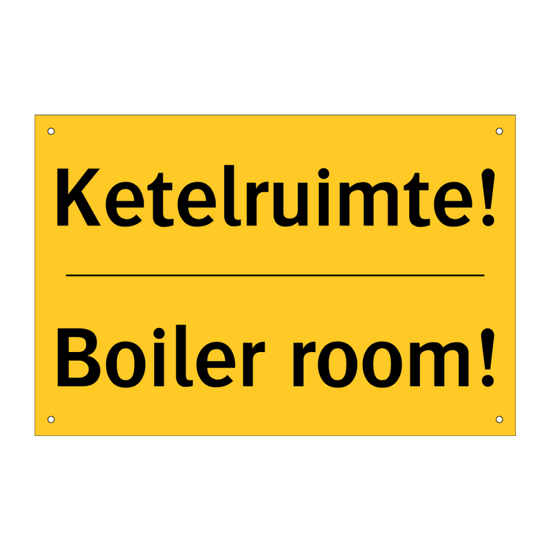 Ketelruimte! - Boiler room!