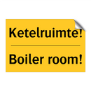 Ketelruimte! - Boiler room!