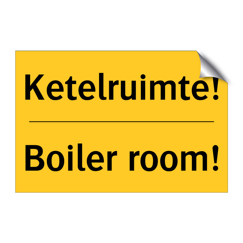 Ketelruimte! - Boiler room!
