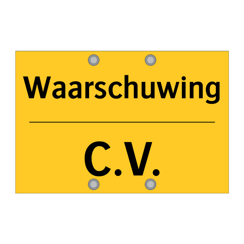 Waarschuwing - C.V.