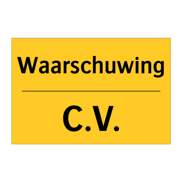 Waarschuwing - C.V.