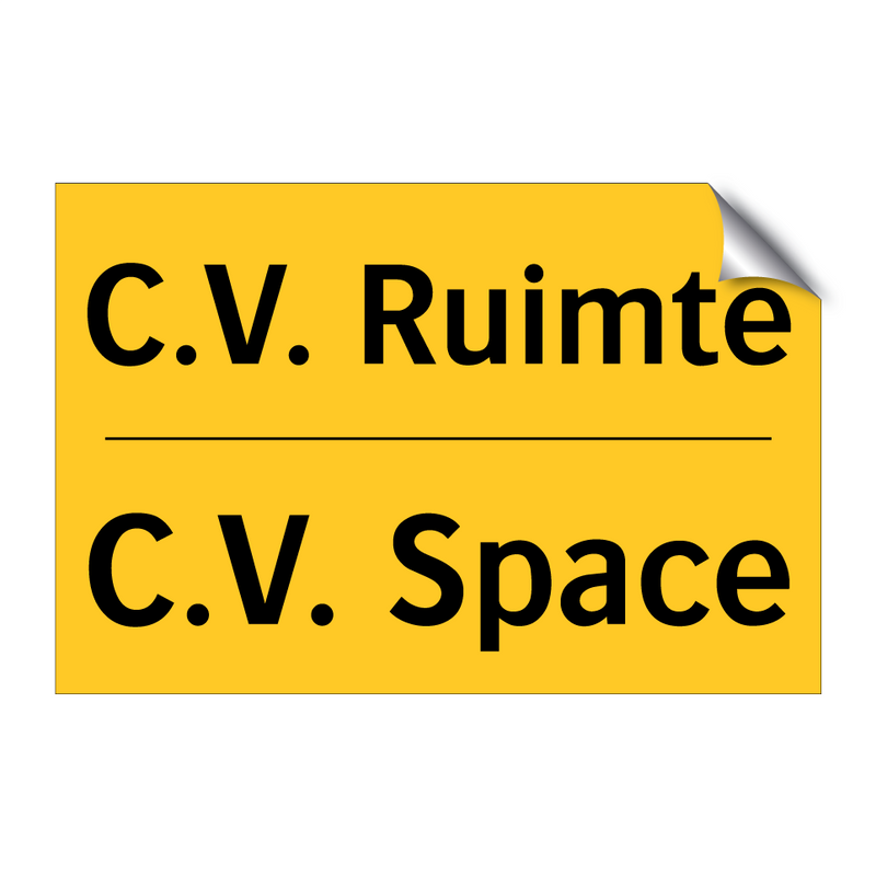 C.V. Ruimte - C.V. Space