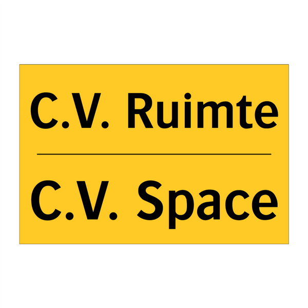 C.V. Ruimte - C.V. Space