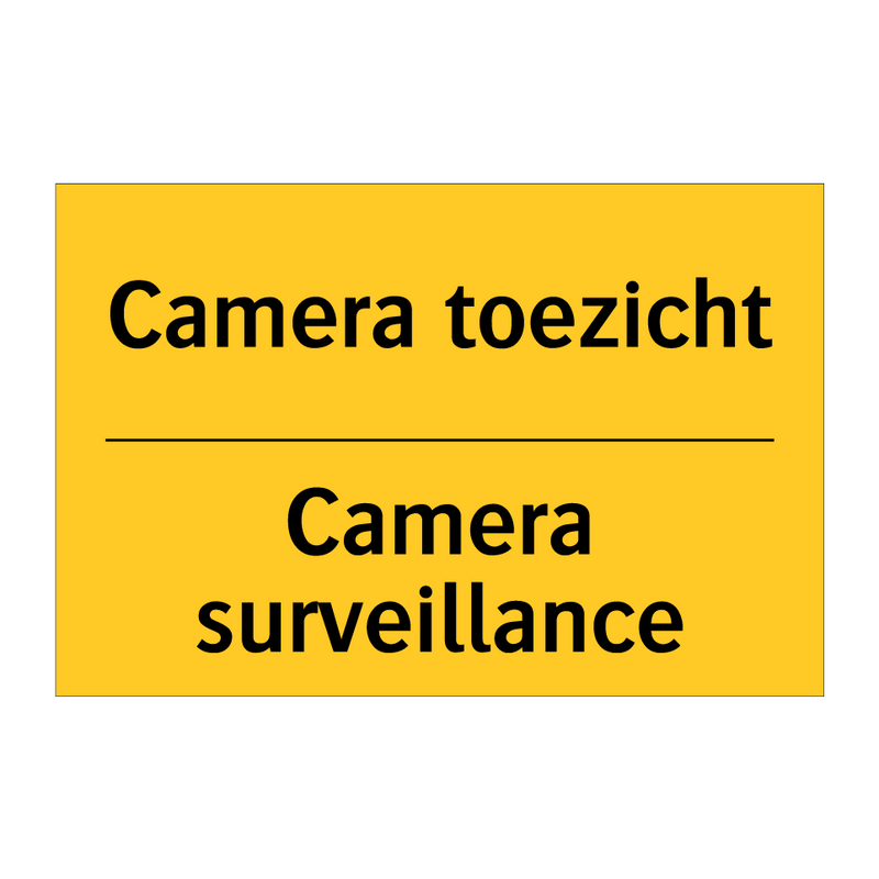 Camera toezicht - Camera surveillance