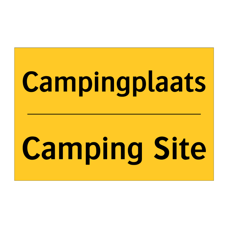Campingplaats - Camping Site