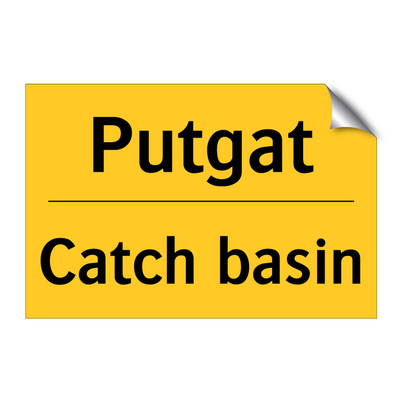 Putgat - Catch basin