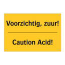 Voorzichtig, zuur! - Caution Acid!