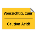 Voorzichtig, zuur! - Caution Acid!