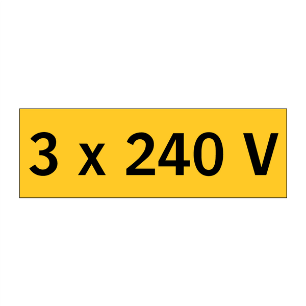 3 x 240 V