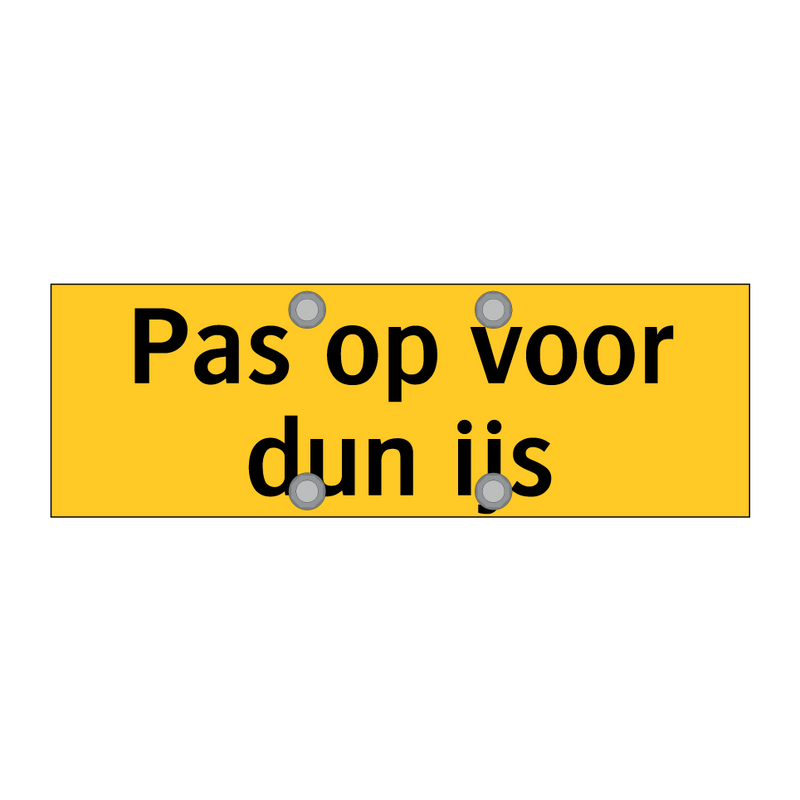 Pas op voor dun ijs