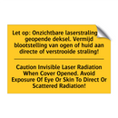 Let op: Onzichtbare laserstraling /.../ - Caution Invisible Laser Radiation /.../