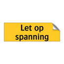 Let op spanning
