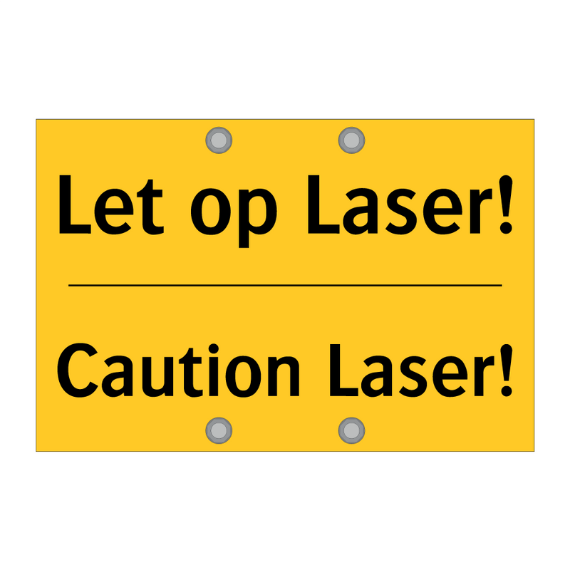 Let op Laser! - Caution Laser!