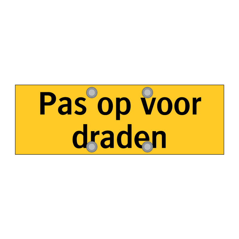 Pas op voor draden