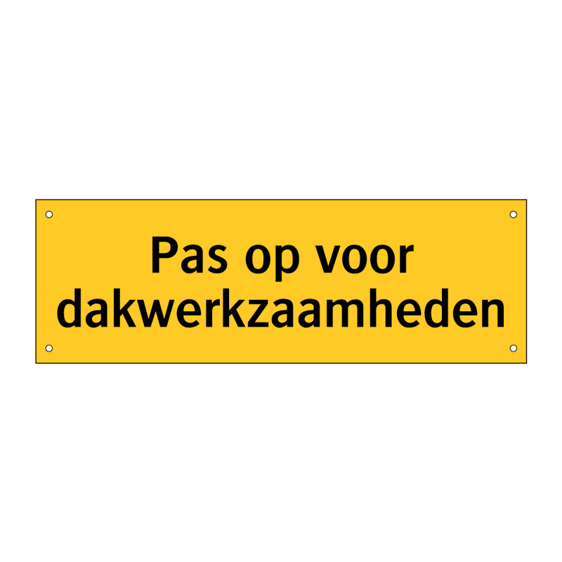 Pas op voor dakwerkzaamheden