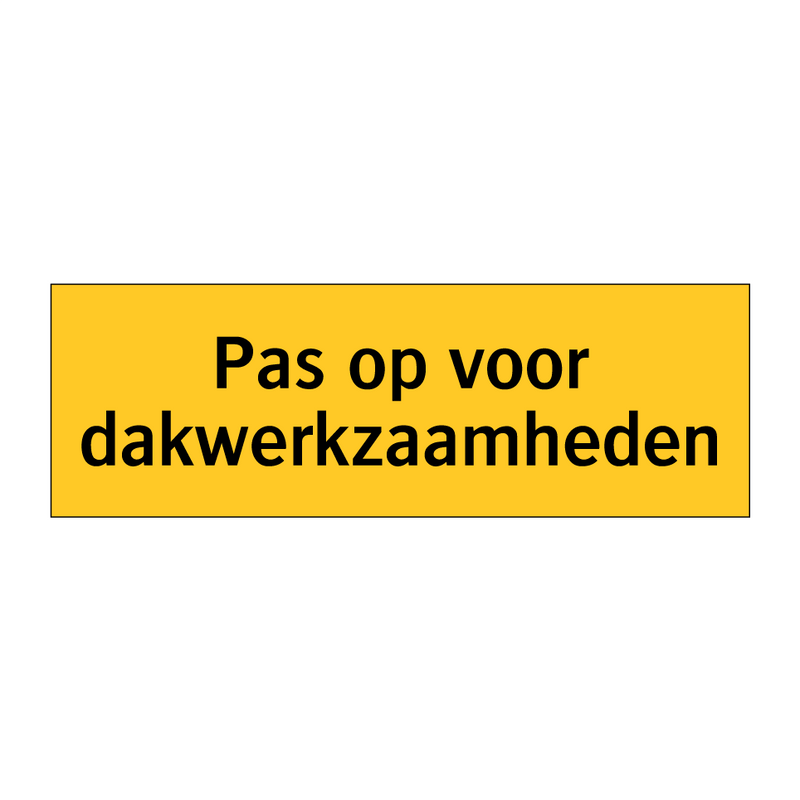 Pas op voor dakwerkzaamheden