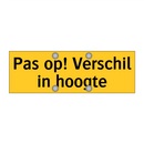 Pas op! Verschil in hoogte