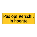 Pas op! Verschil in hoogte