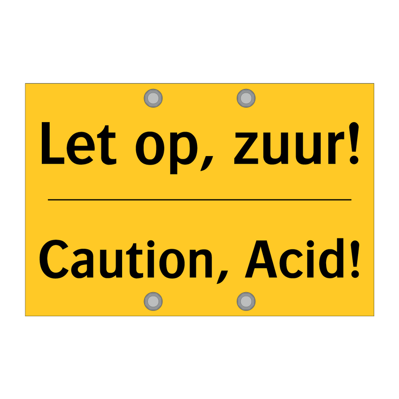 Let op, zuur! - Caution, Acid!