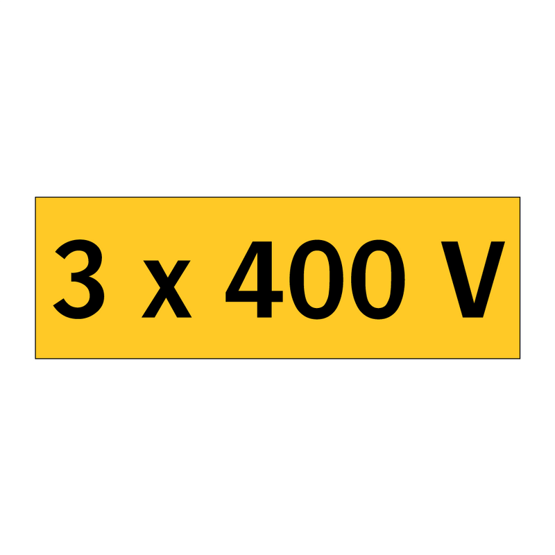 3 x 400 V