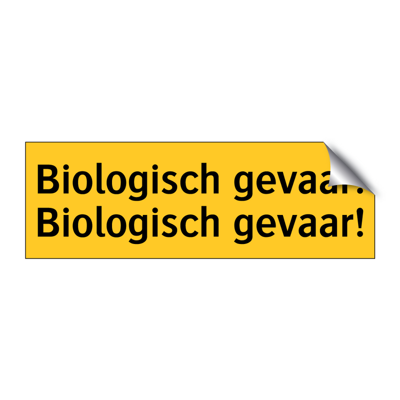 Biologisch gevaar! Biologisch gevaar!