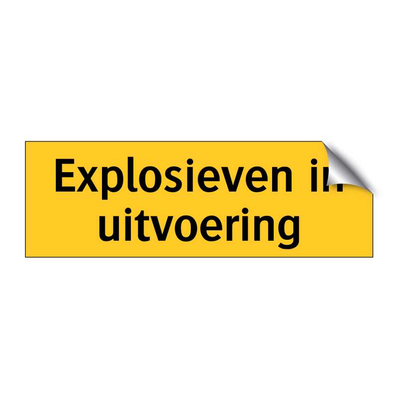 Explosieven in uitvoering