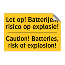 Let op! Batterijen, risico op explosie! - Caution! Batteries, risk of explosion!
