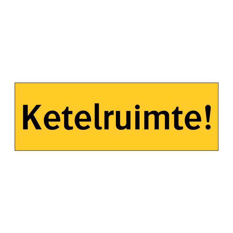 Ketelruimte!