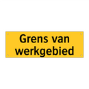 Grens van werkgebied