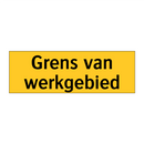 Grens van werkgebied