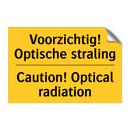 Voorzichtig! Optische straling - Caution! Optical radiation