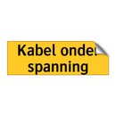 Kabel onder spanning