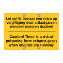 Let op! Er bestaat een risico /.../ - Caution! There is a risk of poisoning /.../