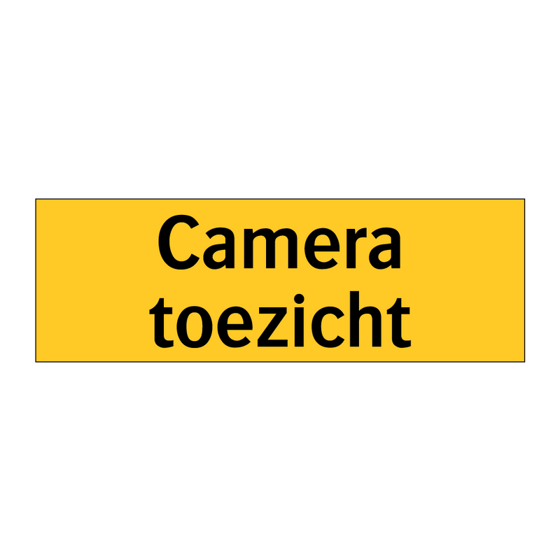 Camera toezicht