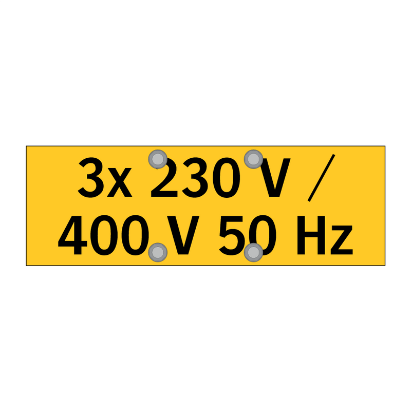 3x 230 V / 400 V 50 Hz
