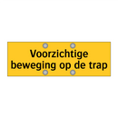 Voorzichtige beweging op de trap