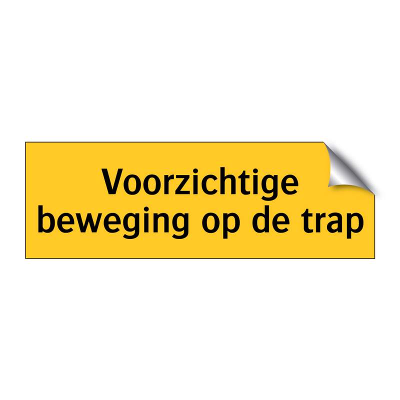 Voorzichtige beweging op de trap