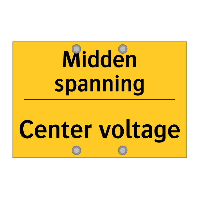 Midden spanning - Center voltage