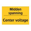 Midden spanning - Center voltage