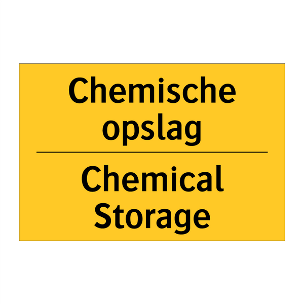 Chemische opslag - Chemical Storage