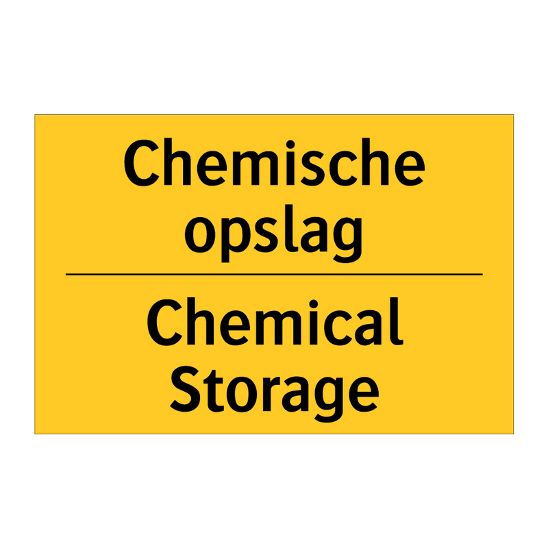 Chemische opslag - Chemical Storage